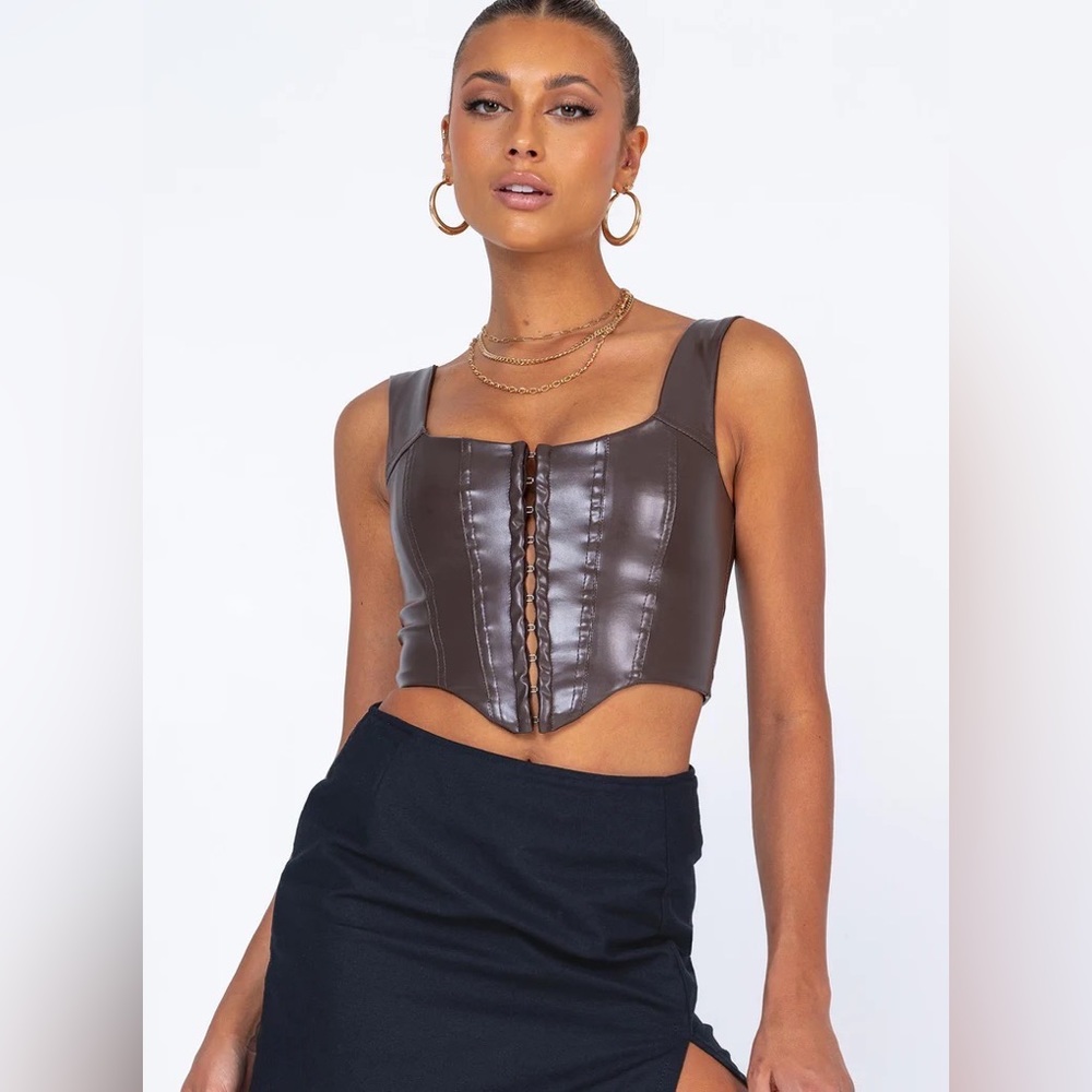Princess Polly Tatum Top Brown